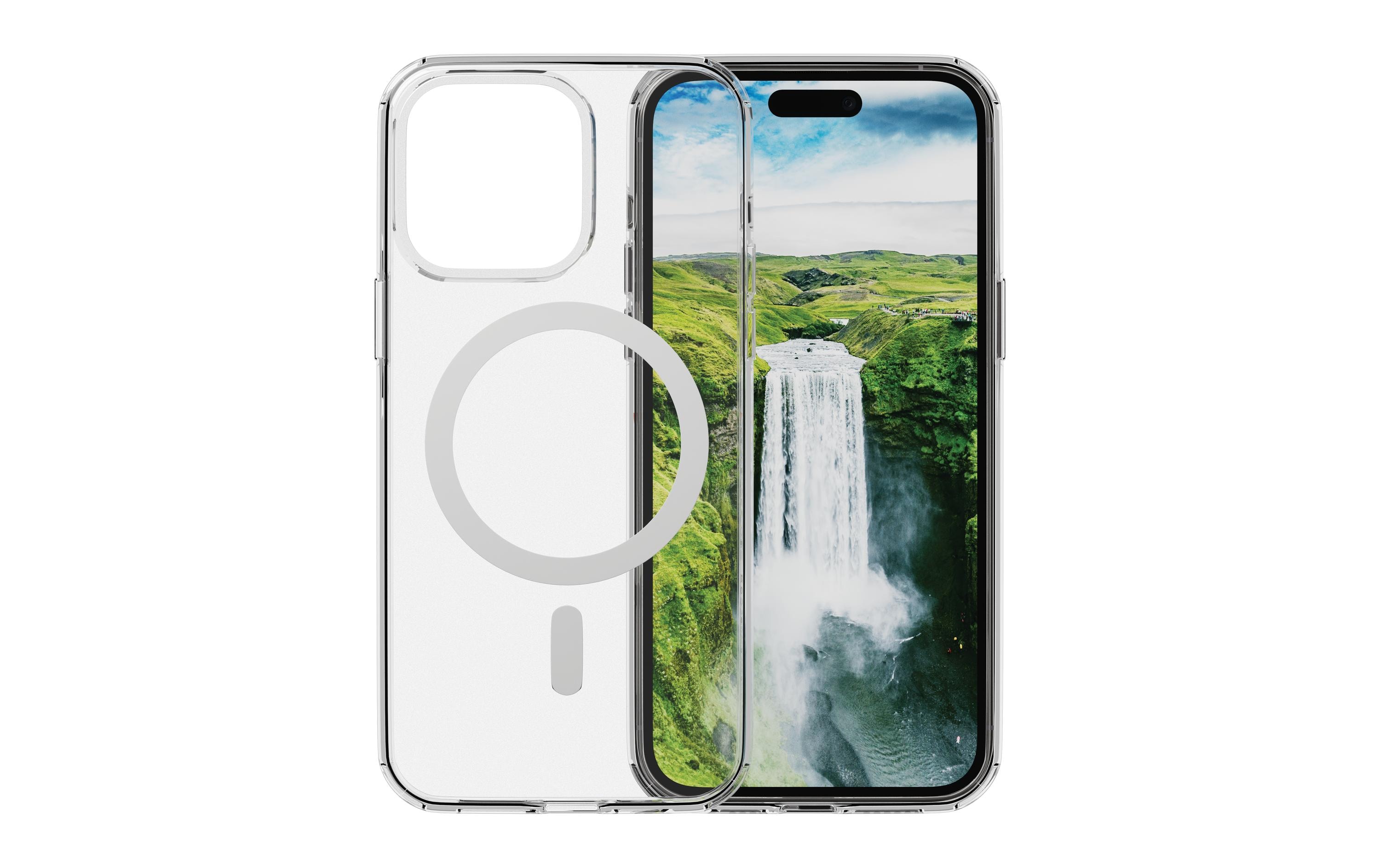 1616202 - Mediatech dbramante Iceland D3O Case Clear iPhone 15 Pro Max, MagSafe