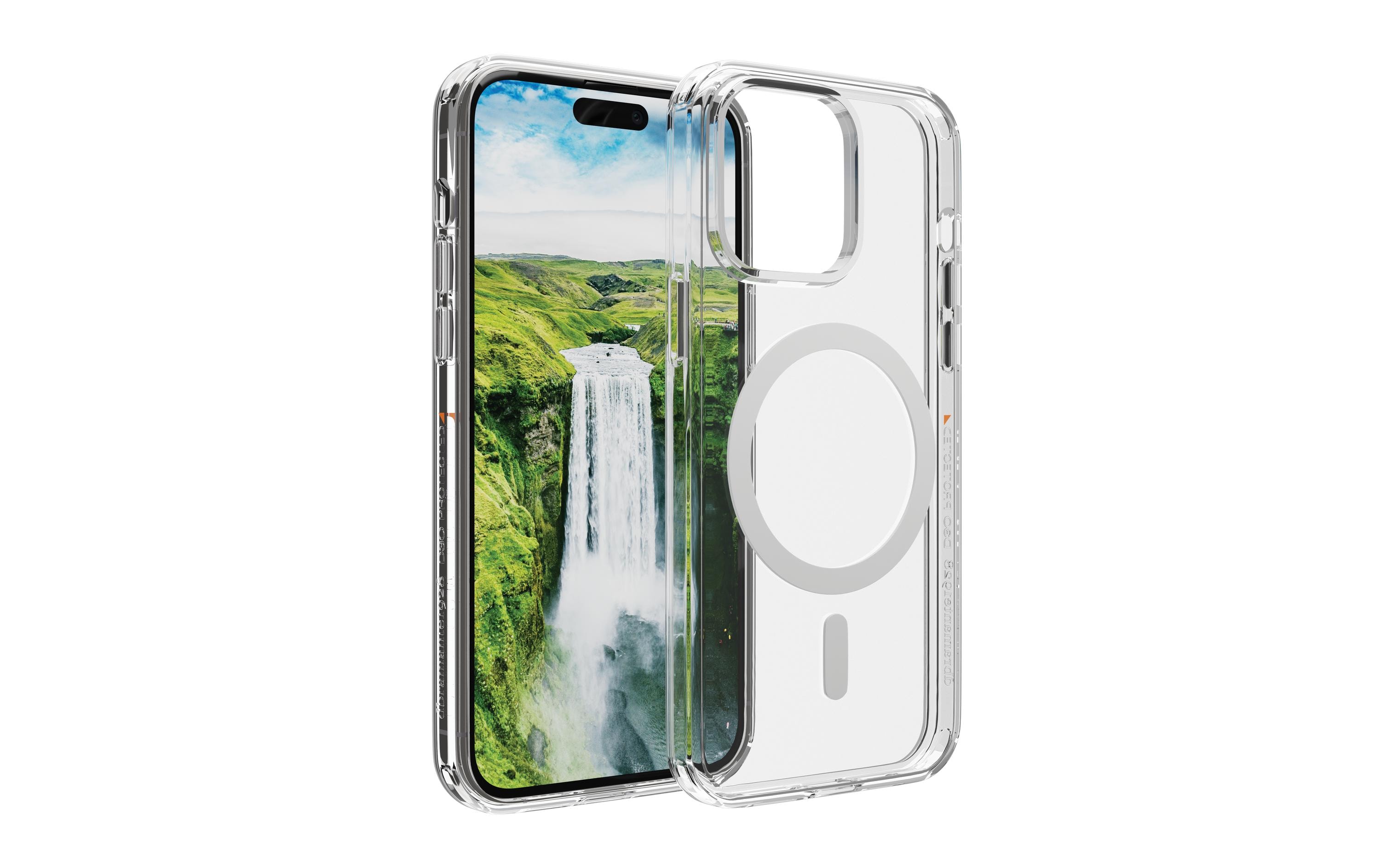 1616202_1 - Mediatech dbramante Iceland D3O Case Clear iPhone 15 Pro Max, MagSafe