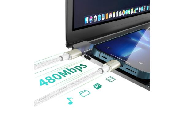 4smarts USB2.0-Kabelset C-C. 1m,1,5m, 3m 60Watt Fast Charging, Digital Adapter,Nylon