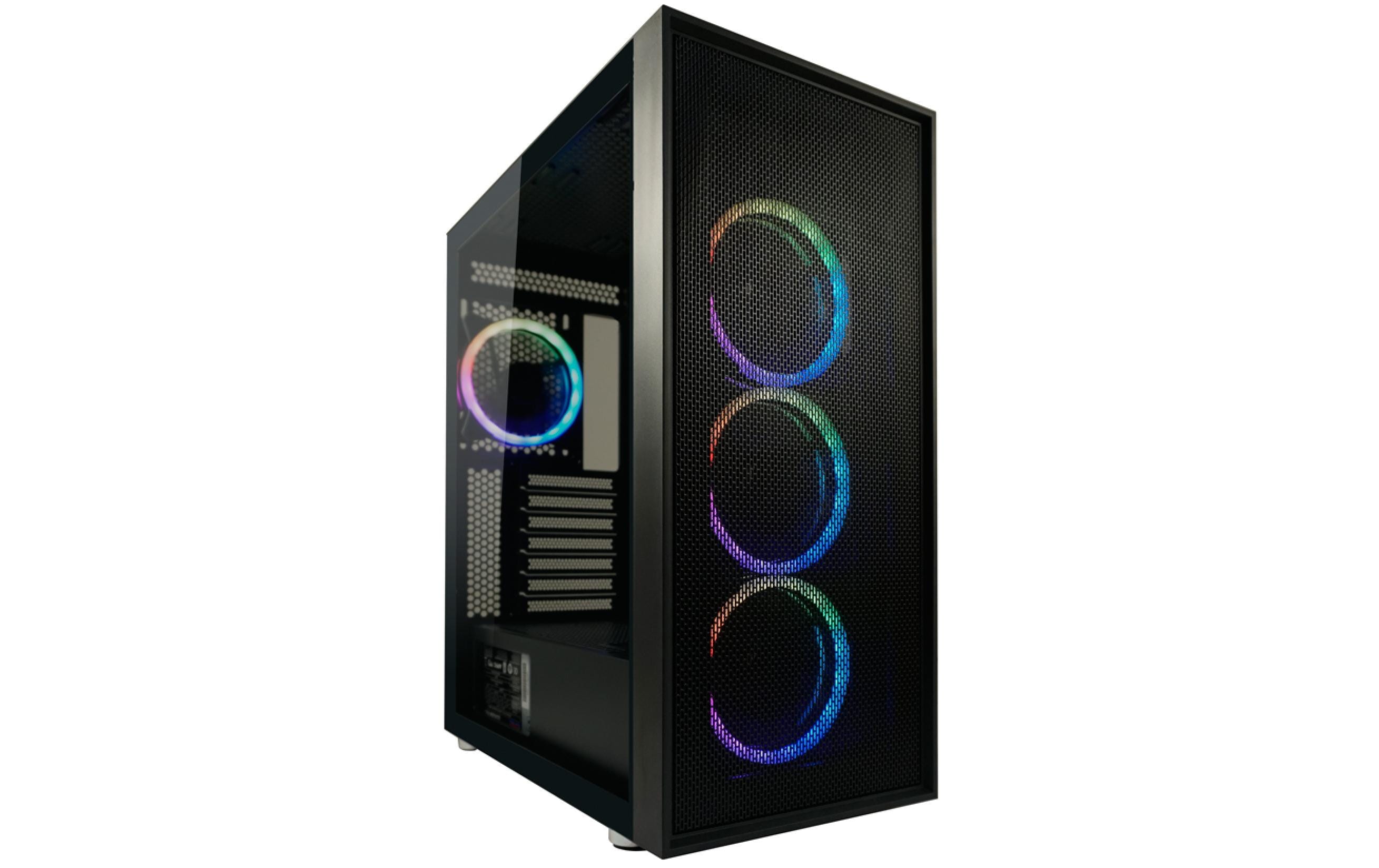 Lc-Power Midi Tower LC-802B-ON 3x 2.5. 1x 3.5 intern
