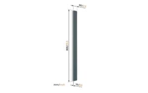 Vogels 6VO TVA6000B Kabelkanal 80cm, schwarz