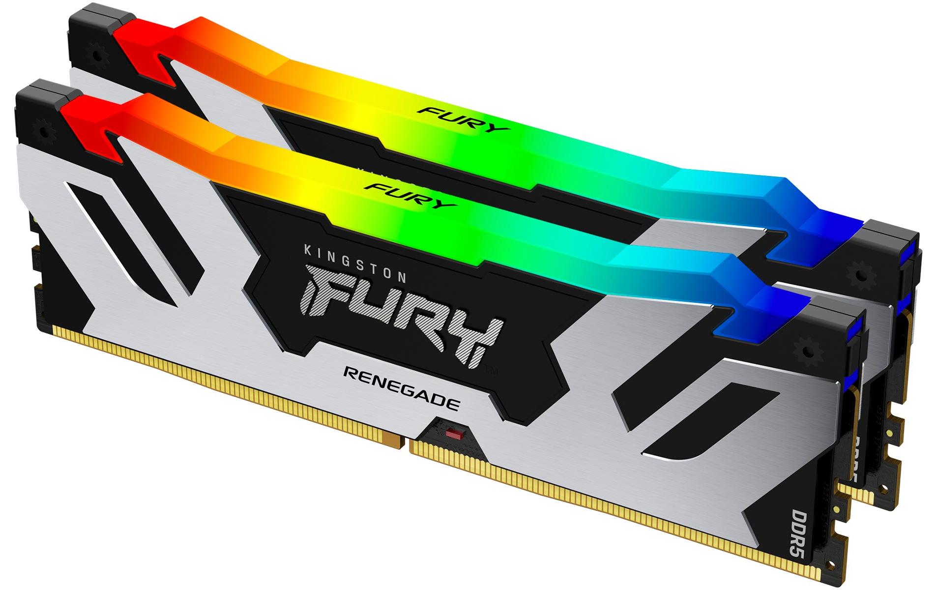 1623098 - Mediatech Kingston FURY Renegade RGB DDR5 48GB 2-Kit 7200MT/s 2x 24GB, CL38, 1.4V, 288Pin kaufen | Mediatech.ch