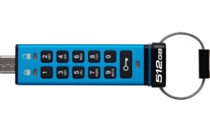 Kingston IronKey Keypad 200, 512GB USB3.2(Typ-C),256bit-AES,FIPS 140-3,Level 3