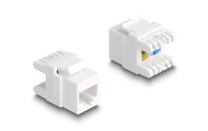 Delock Keystone Modul RJ45 Buchse zu LSA Cat.6A, werkzeugfrei mini