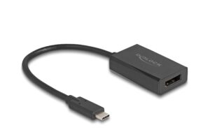 Delock Adapter DP Buchse zu USB-C Stecker DP Alt Mode, 4K mit PD 85W