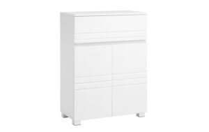 1626096 - Mediatech Vasagle Schrank mit Schublade in Weiss MDF, 60x30x80 cm (LxBxH)