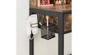 1626101_5 - Mediatech Vasagle Make-up-Tisch mit 3teiligem Spiegel und 1 Hocker, Stahl, Glas, Kunstleder