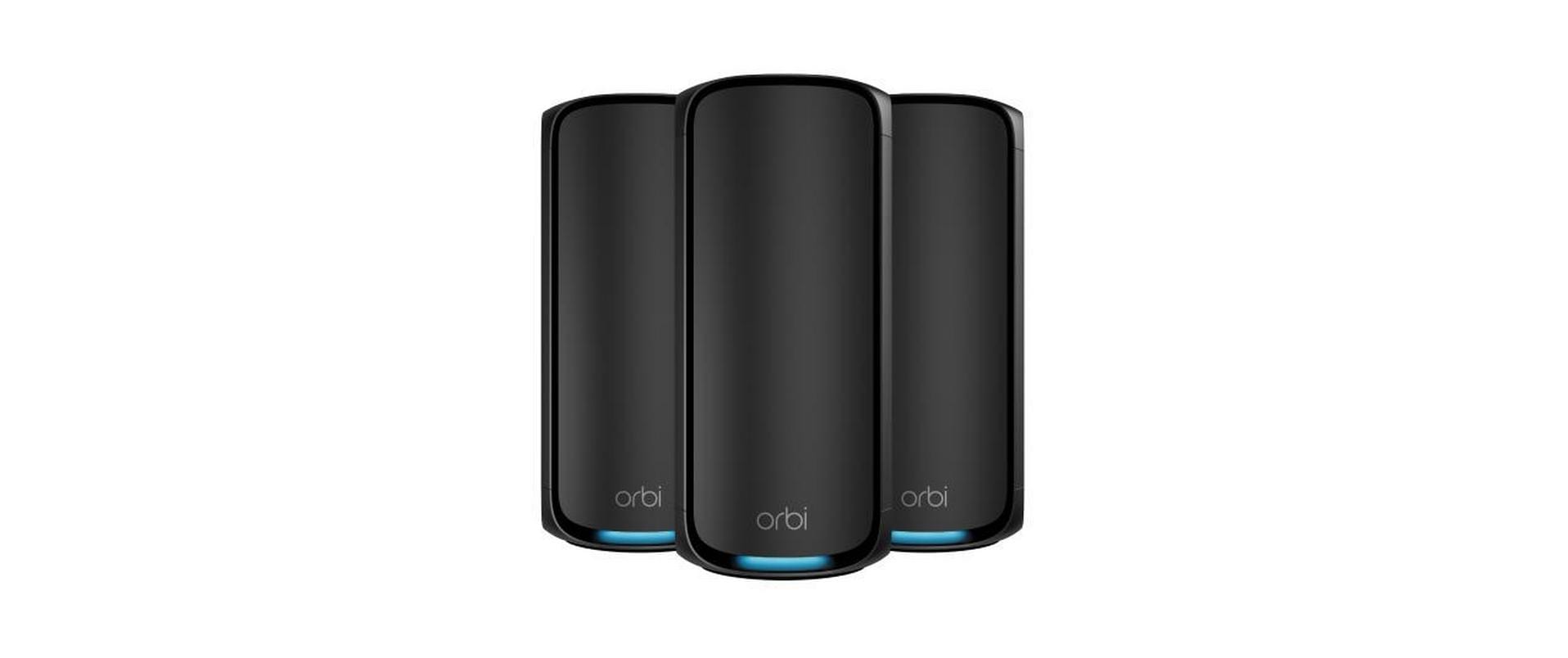 1630041 - Mediatech Netgear RBE973SB Orbi Quad-band Mesh 3-Set WiFi 7 System 3-Set schwarz kaufen Schweiz | Mediatech.ch