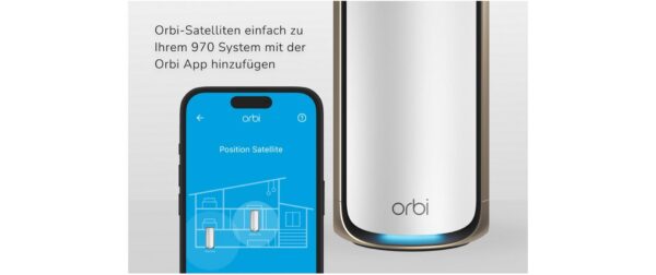1630043_3 - Mediatech Netgear RBE970 WiFi 7 Quad-Band Satelit Zusatzsatelit, weiss