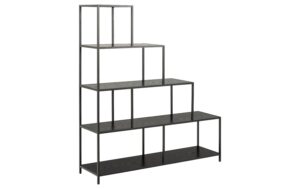 1632467_1 - Mediatech AC Design Bücherregal Seaford MDF/Stahl, 135x35x150 cm, Schwarz