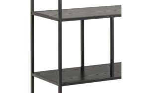 1632467_2 - Mediatech AC Design Bücherregal Seaford MDF/Stahl, 135x35x150 cm, Schwarz