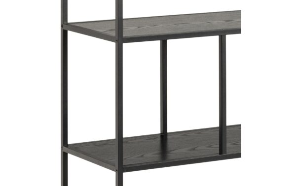 1632467_2 - Mediatech AC Design Bücherregal Seaford MDF/Stahl, 135x35x150 cm, Schwarz