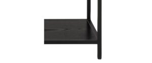 1632467_4 - Mediatech AC Design Bücherregal Seaford MDF/Stahl, 135x35x150 cm, Schwarz