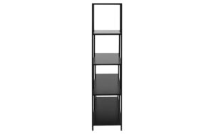 1632467_6 - Mediatech AC Design Bücherregal Seaford MDF/Stahl, 135x35x150 cm, Schwarz