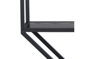 1632482_2 - Mediatech AC Design Wandregal Seaford Melamin/Stahl, 77x20x77 cm, Schwarz
