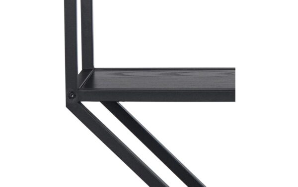 1632482_2 - Mediatech AC Design Wandregal Seaford Melamin/Stahl, 77x20x77 cm, Schwarz