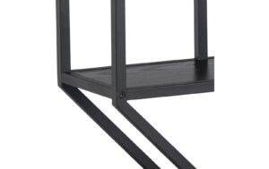 1632482_3 - Mediatech AC Design Wandregal Seaford Melamin/Stahl, 77x20x77 cm, Schwarz