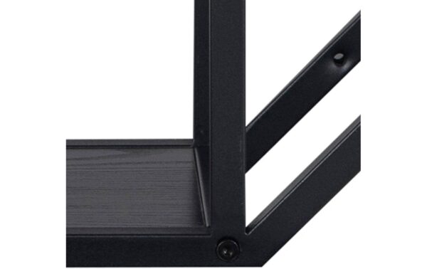 1632482_4 - Mediatech AC Design Wandregal Seaford Melamin/Stahl, 77x20x77 cm, Schwarz