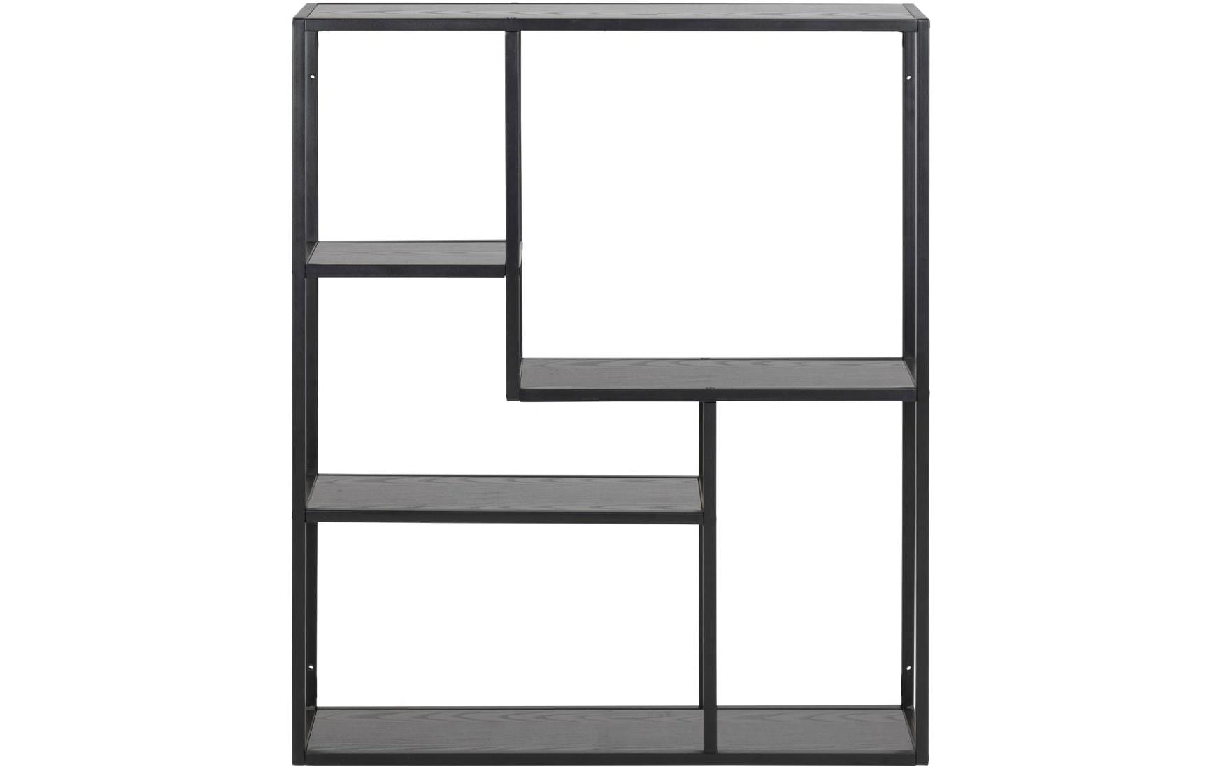 1632484 - Mediatech AC Design Wandregal Seaford Melamin/Stahl, 75x20x91 cm, Schwarz kaufen Schweiz | Mediatech.ch