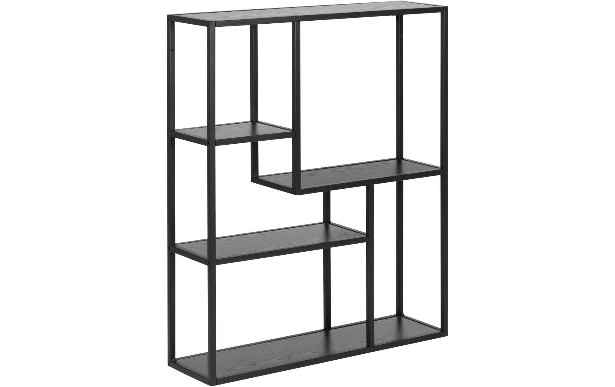 1632484_1 - Mediatech AC Design Wandregal Seaford Melamin/Stahl, 75x20x91 cm, Schwarz