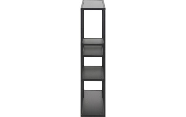 1632484_2 - Mediatech AC Design Wandregal Seaford Melamin/Stahl, 75x20x91 cm, Schwarz