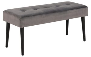 1632488_1 - Mediatech AC Design Sitzbank Glory Grau VIC-Stoff/Stahl, 95x38x45 cm