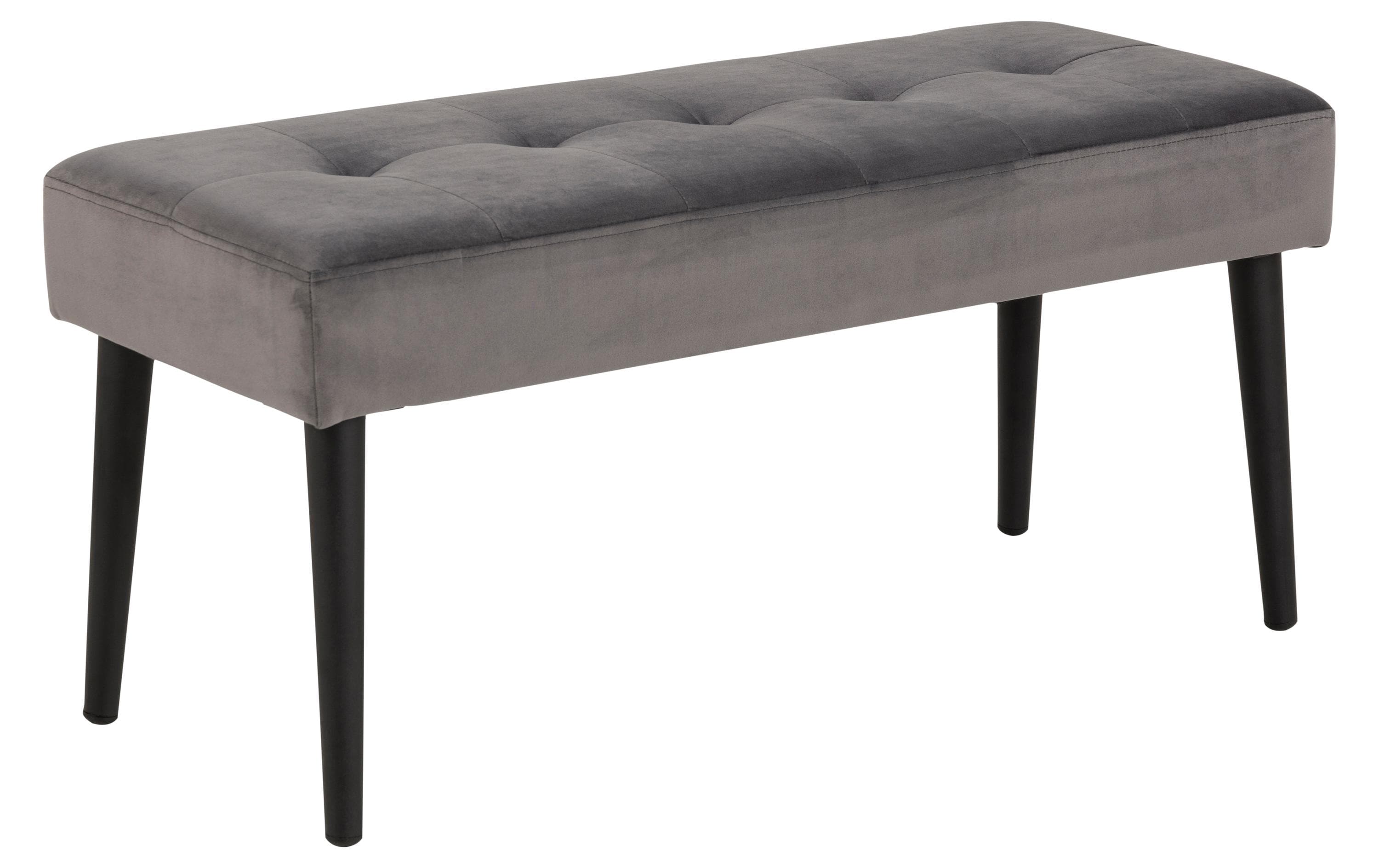 1632488_1 - Mediatech AC Design Sitzbank Glory Grau VIC-Stoff/Stahl, 95x38x45 cm