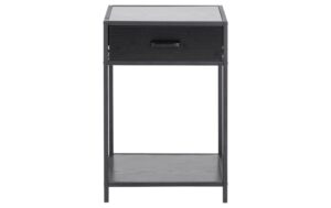 AC Design Beistelltisch Seaford Stahl/MDF, 42x35x63 cm, Schwarz kaufen Schweiz | Mediatech.ch