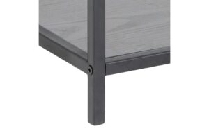 AC Design Beistelltisch Seaford Stahl/MDF, 42x35x63 cm, Schwarz