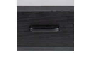 AC Design Beistelltisch Seaford Stahl/MDF, 42x35x63 cm, Schwarz
