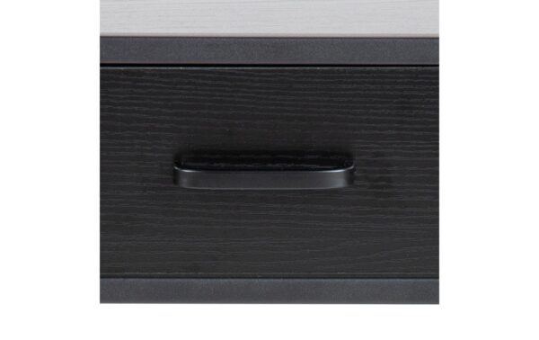 AC Design Beistelltisch Seaford Stahl/MDF, 42x35x63 cm, Schwarz