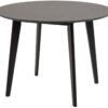 1632540 - Mediatech AC Design Esstisch Roxby Schwarz Furnier, Gummibaumholz, Ø105x76 cm