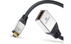 Sonero Micro HDMI auf HDMI Portsaver 0.25m Kabellänge