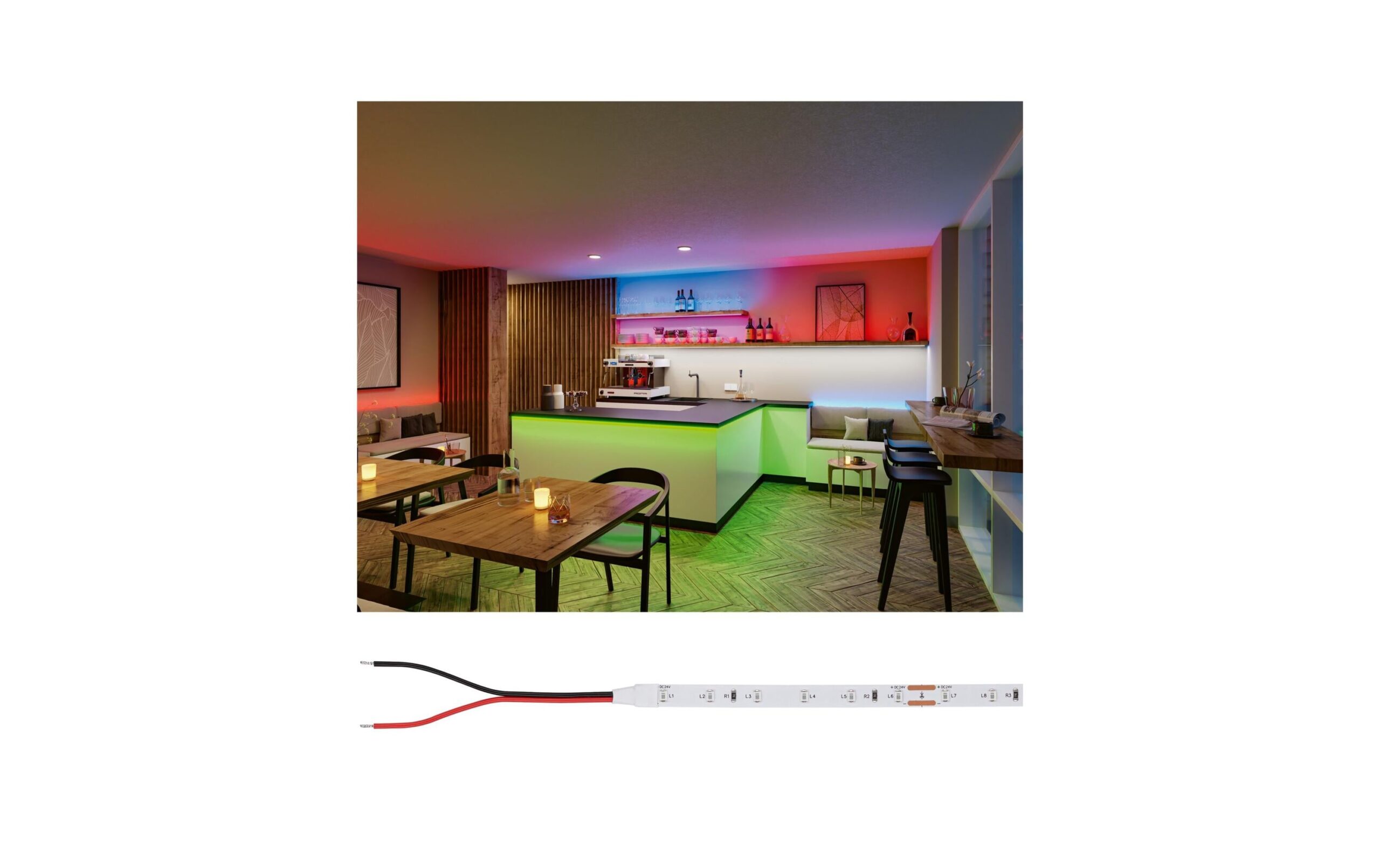 1634654 - Mediatech Paulmann LED Stripes Silver ProLED 5m gn P25 grün 20W 300lm/m 60LEDs/m kaufen Schweiz | Mediatech.ch