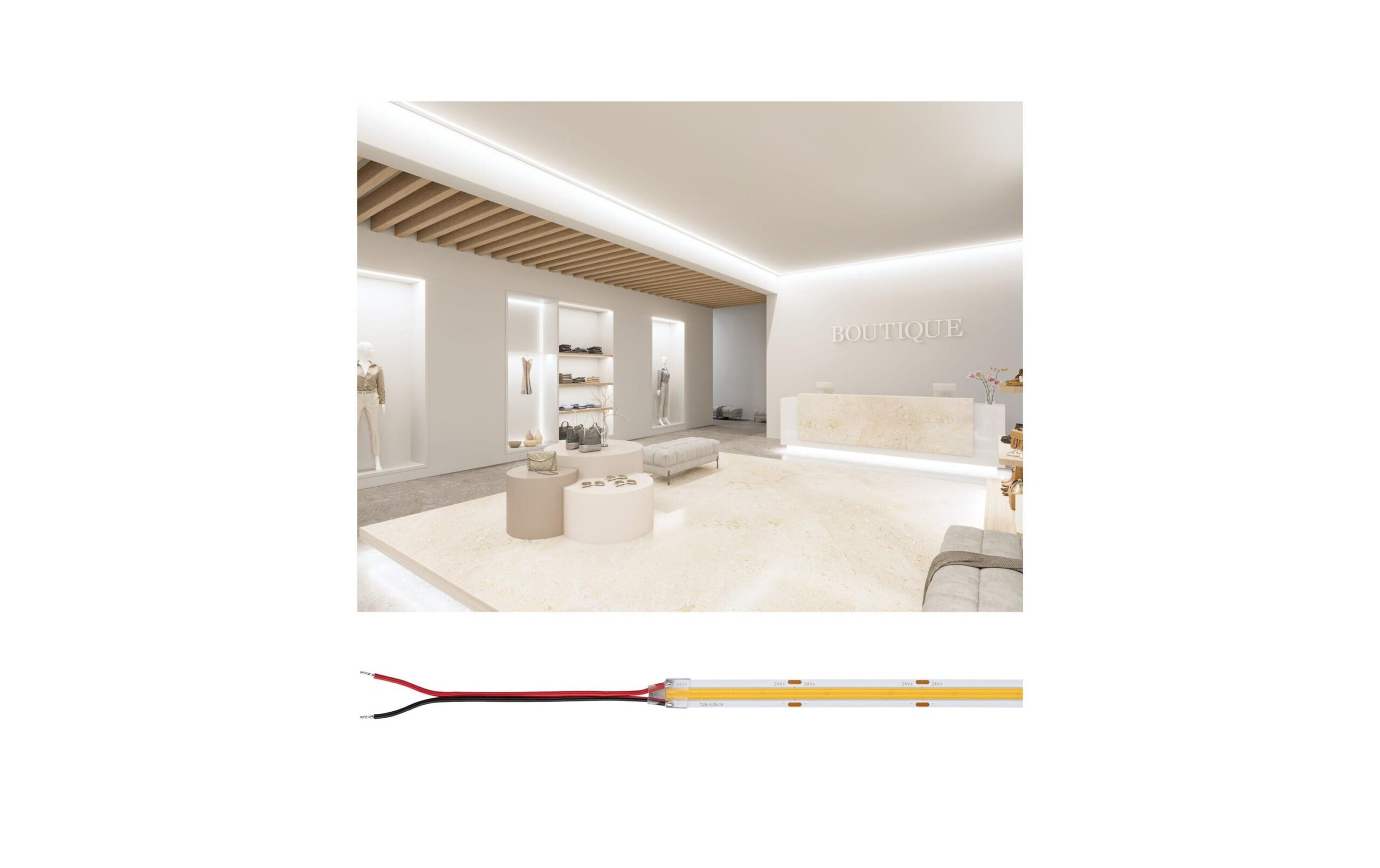 1634677 - Mediatech Paulmann LED Stripes Silver ProLED 5m COB P150 830 68W 1270lm/m 528LEDs/m kaufen Schweiz | Mediatech.ch
