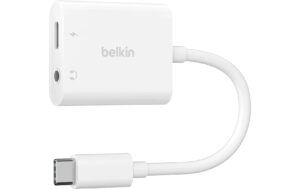 1635233 - Mediatech Belkin RockStar 3.5mm Audio + USB-C Weiss