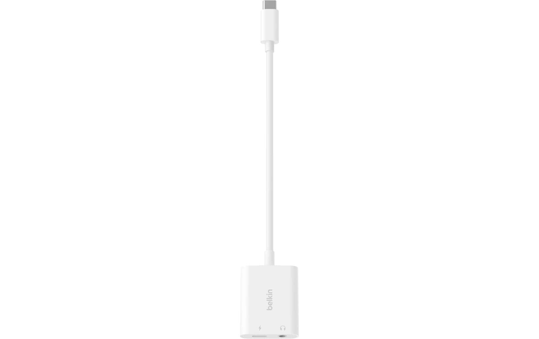 1635233_1 - Mediatech Belkin RockStar 3.5mm Audio + USB-C Weiss