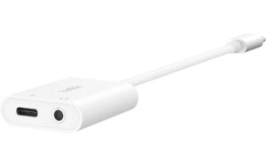 1635233_2 - Mediatech Belkin RockStar 3.5mm Audio + USB-C Weiss