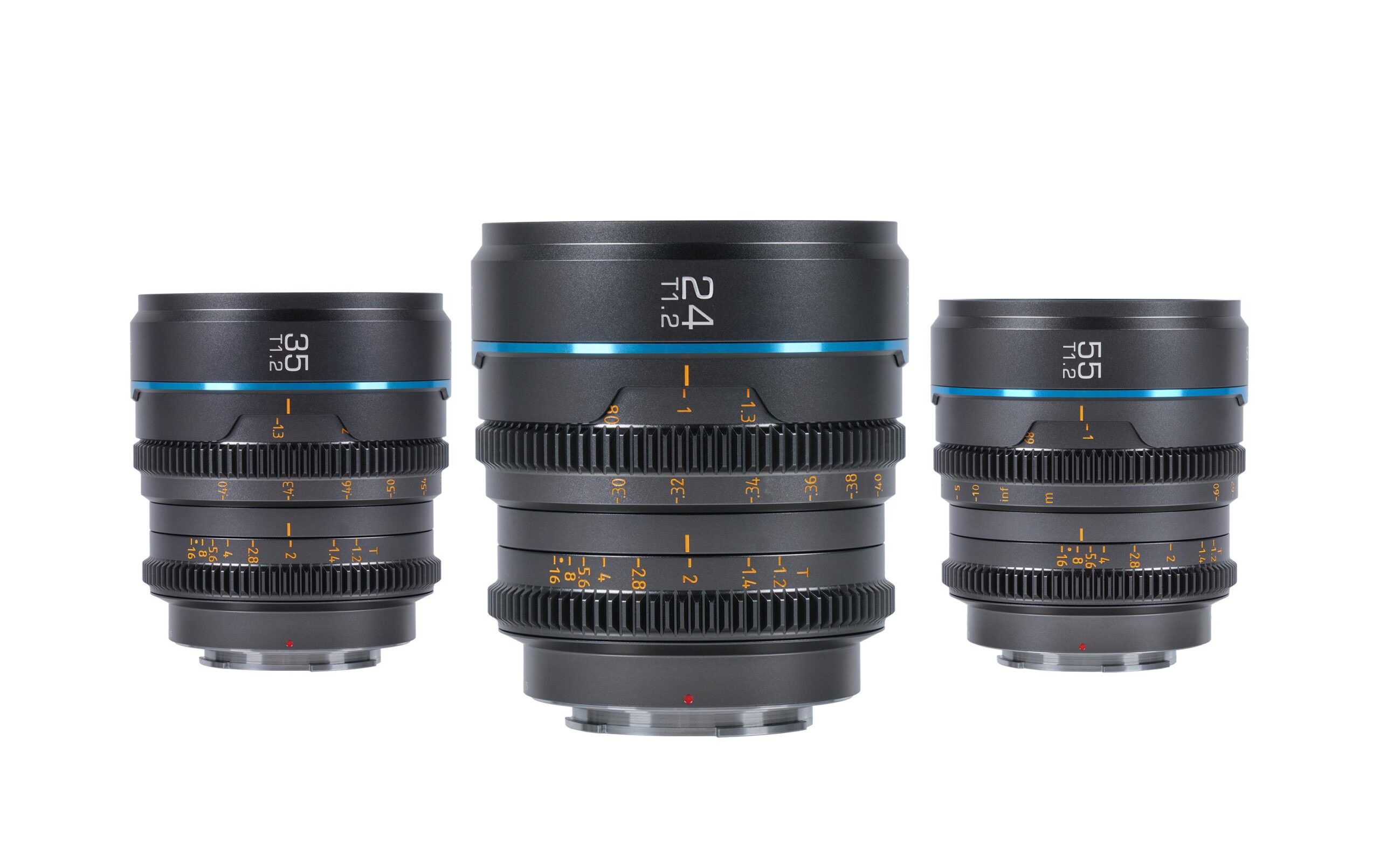 1635757 - Mediatech MS-3SEB Nightwalker Series 24, 35&55mm T1.2 MFT Mount Gun Metal Grey