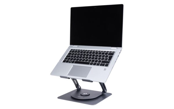 onit Notebook-Ständer ROTOR schwenkbar, höhenverstellbar, grau