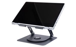 onit Notebook-Ständer ROTOR schwenkbar, höhenverstellbar, grau