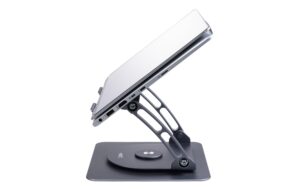 onit Notebook-Ständer ROTOR schwenkbar, höhenverstellbar, grau