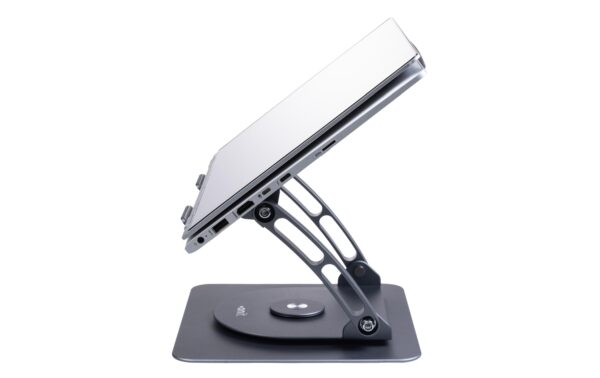 onit Notebook-Ständer ROTOR schwenkbar, höhenverstellbar, grau