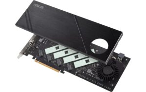 ASUS HYPER M.2 X16 GEN5 Card 4x M.2 Anschlüsse, 6-pin PCIe, 512 GBit/s