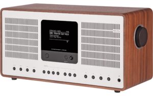 Revo SuperConnect Stereo, walnuss silber DAB+, FM, Internetradio, Spotify, Bluetooth