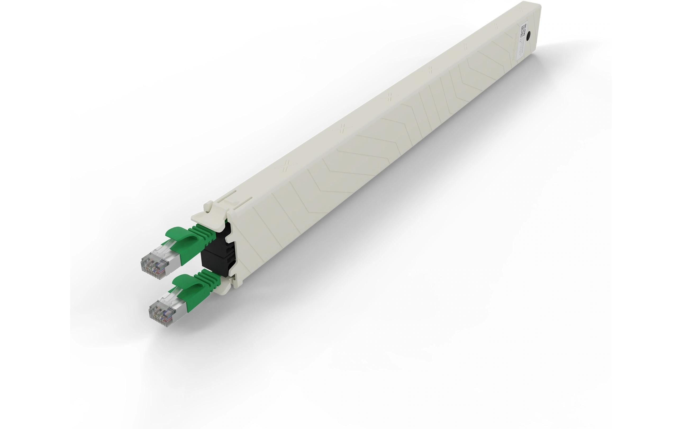 1644651_1 - Mediatech Patchbox One Cat.6A, Kassette STP Grün 0.8m Slimpatchkabel, für PONEFRAME