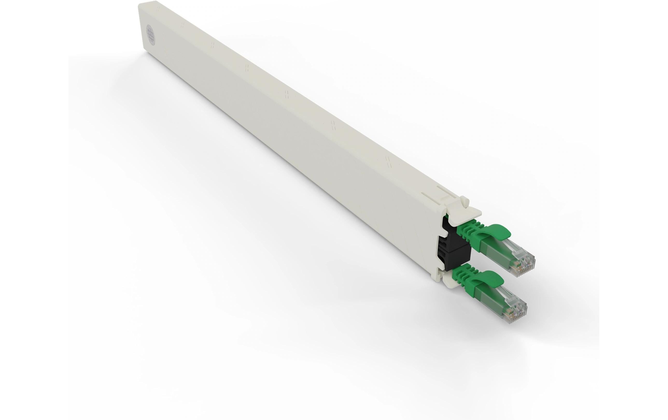 1644675 - Mediatech Patchbox One Cat.6A, Kassette UTP Grün 0.8m Slimpatchkabel, für PONEFRAME kaufen Schweiz | Mediatech.ch
