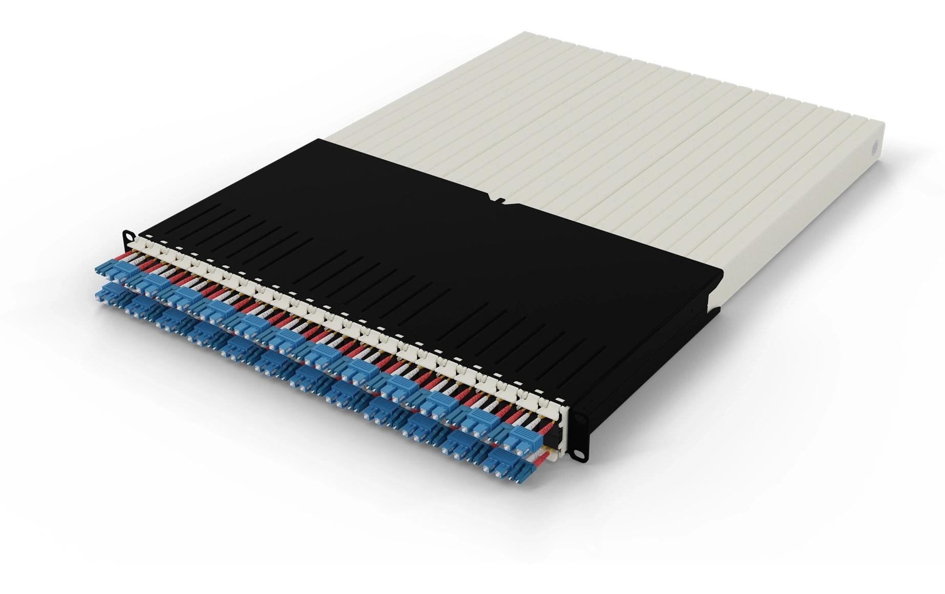 1644697_1 - Mediatech Patchbox One 19, Singlemode OS2, LC-SC inkl. 24 Kassetten mit 1.8m LWL Patchkabel