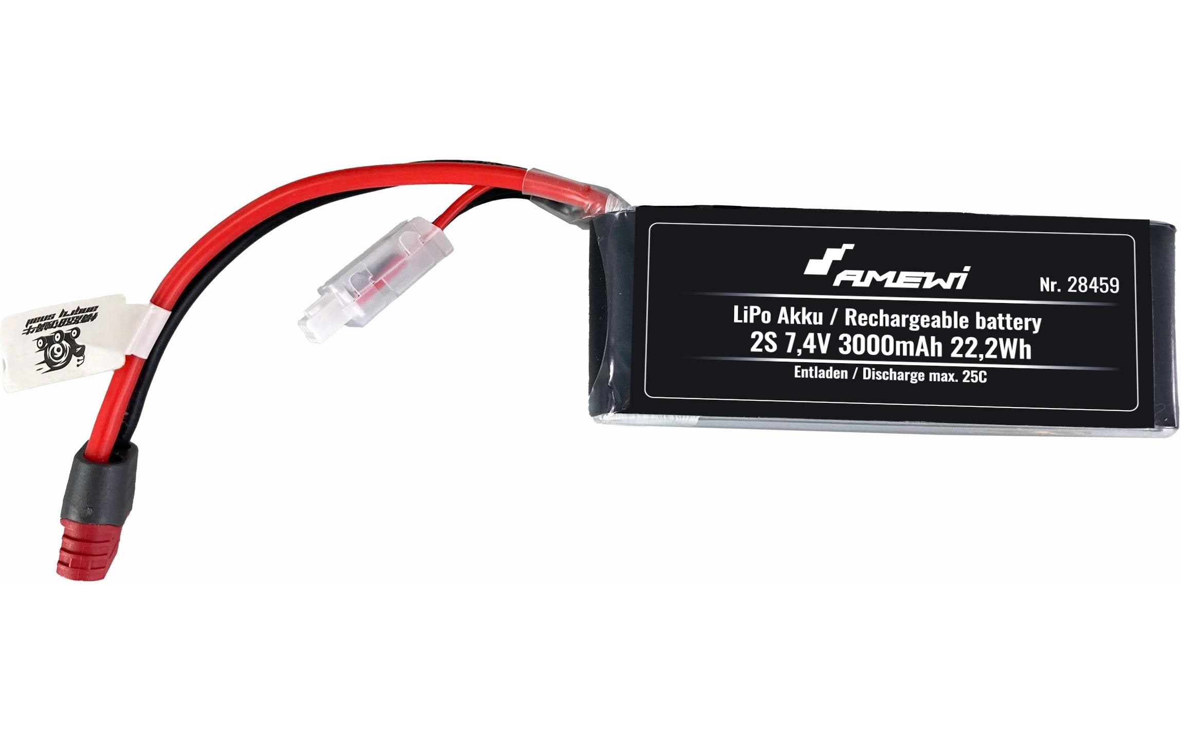 1645257 - Mediatech Amewi LiPo Akku 2S 7.4V 3000mAh Deans kaufen Schweiz | Mediatech.ch
