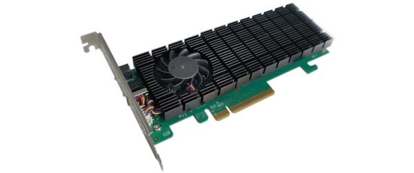Highpoint SSD6202A: 2Port RAID-Kontroller 2x M.2 NVME, PCI-Ex8v3, bootable, RAID 0,1